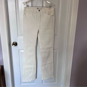 DG2 by Diane Gilman Women's White Denim Pants